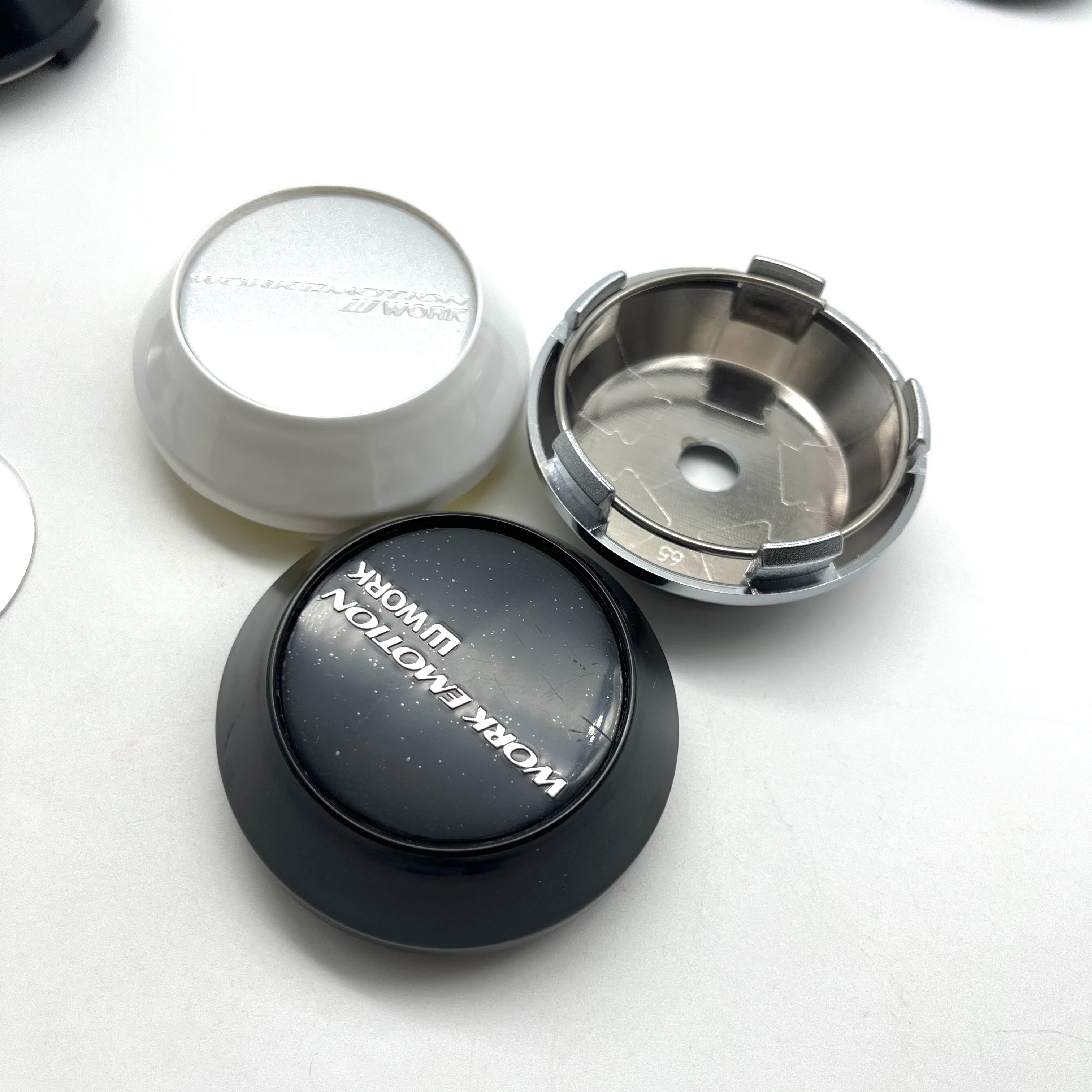 4pcs WORK EMOTION W WORK Emblem Logo 60mm 64mm 65mm 68mm 69mm Car Wheel Center Caps High Cap Accessories Wheels Hub Rim Hubcap view 6