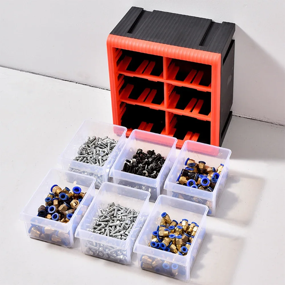 Hardware and Craft Storage Organizer Cabinet, 6/24 Compartment Drawers, Parts boxs,the plastic tool box,screw storage boxes