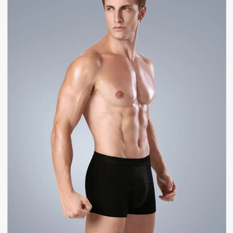 Men's Physiological Underwear Men Enlargement Underpants Health Boxer Shorts Tourmaline Prostate Magnetic Therapy
