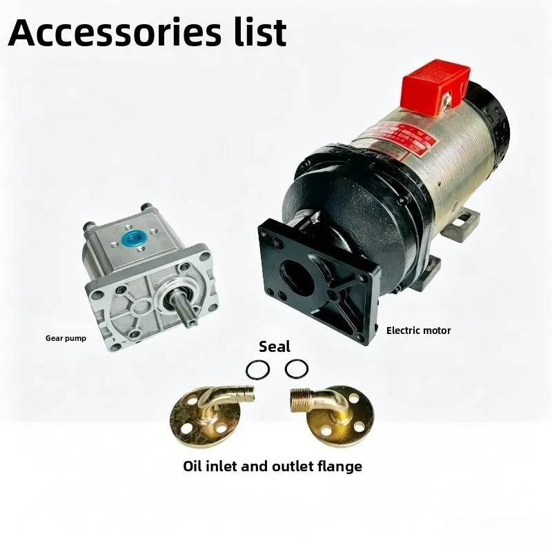 48V60V72V Modified Electric Forklift Forklift Hydraulic Gear Pump DC Motor In-line Gear Oil Pump