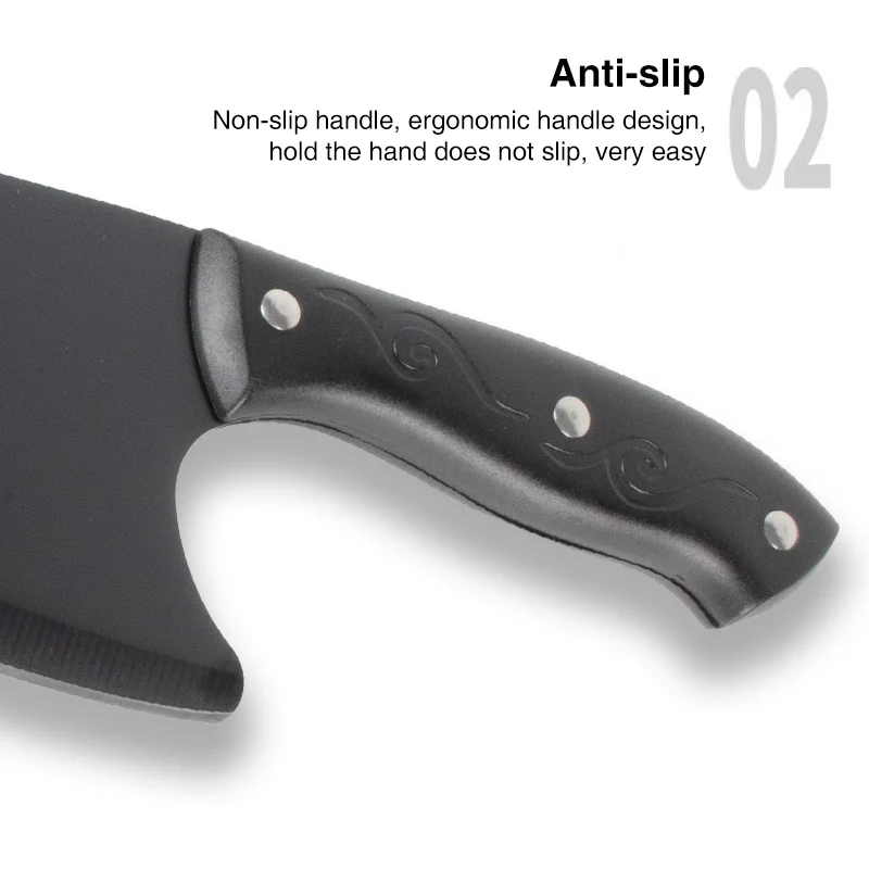PLYS-Bone Knife Dual Purpose Kitchen Knife, Household Sharp Kitchen Knife, Chef Specific Knife Commercial Bone Chopping Knife image 5