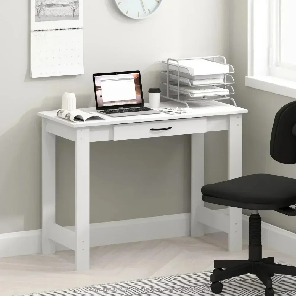 

Furniture Jaya Writing Desk With Drawer Table Computer Desks Room Desk to Study Pliante Reading Gaming Office Accessories Laptop