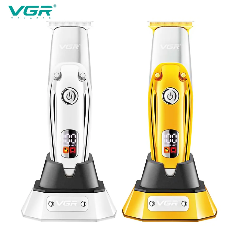 VGR Electric Hair Clipper Rechargeable Portable Home Appliance Personal Care Barber Trimmer For Men LCD USB Salon VGR V-277