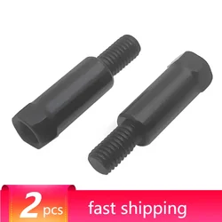 1 para dłuższe czarne srebrne adaptery lusterek motocyklowych M8 8mm zgodnie z ruchem wskazówek zegara przeciwnie do ruchu wskazówek zegara prawy lewy gwint śruba zmieniająca