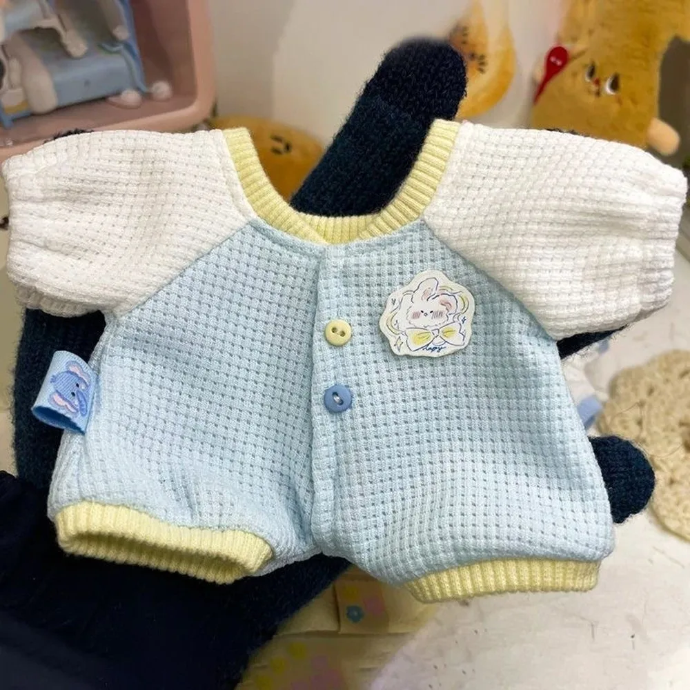 

Jumpsuit 20cm Cotton Doll Clothes Rabbit Pattern Bib Cute Doll Clothes Cute Dress Up Cotton Doll's Clothes Children's Gift