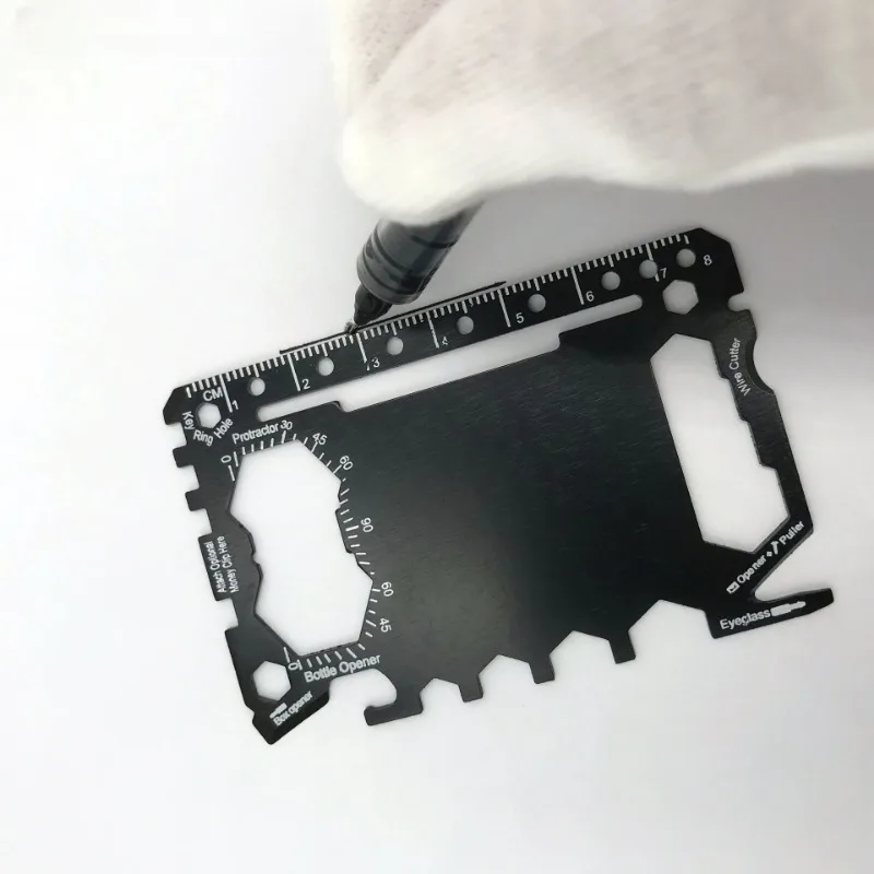 Multifunctional 46 in 1 tool card Carry multi-purpose survival accessories with you outdoors gadgets Portable Camping tool card.