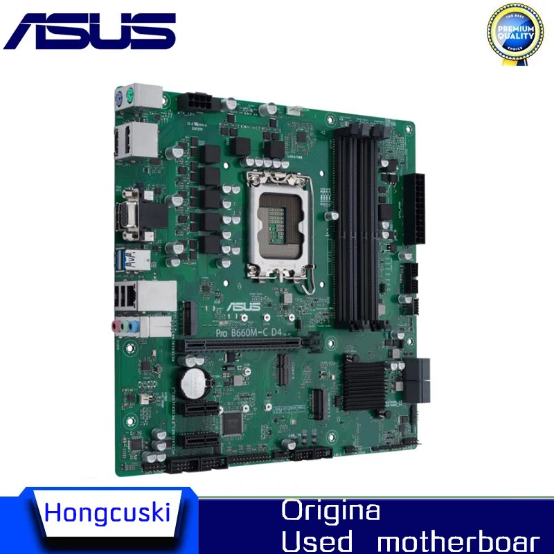 Used For ASUS Pro B660M-C D4-CSM LGA 1700 DDR4 Motherboard B660M B660 Supports CPU i5 10400f i3 12100f 12400f