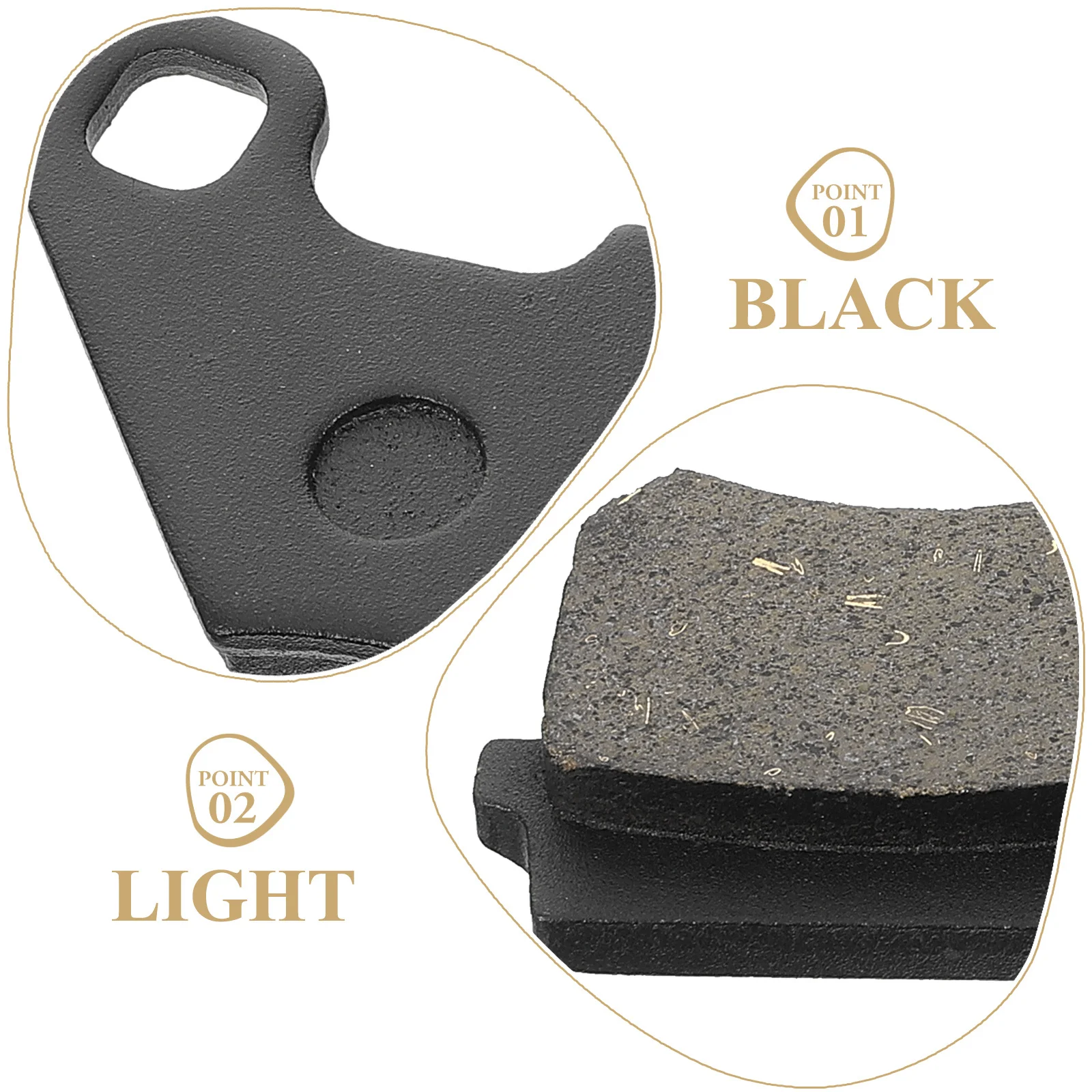 

1 set 1 Set Rear Pads Motorcycle Metal Brake Pad Durable Safety Riding Replacement Parts Motorcycle Rear Brake Pads Set Abs Pump