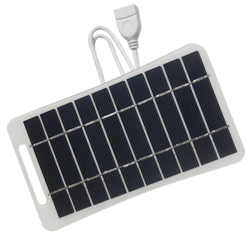 Compact USB Solar Power Panel 2W 5V Solar Panel for Outdoor Cooling Devices and Lighting Gadgets