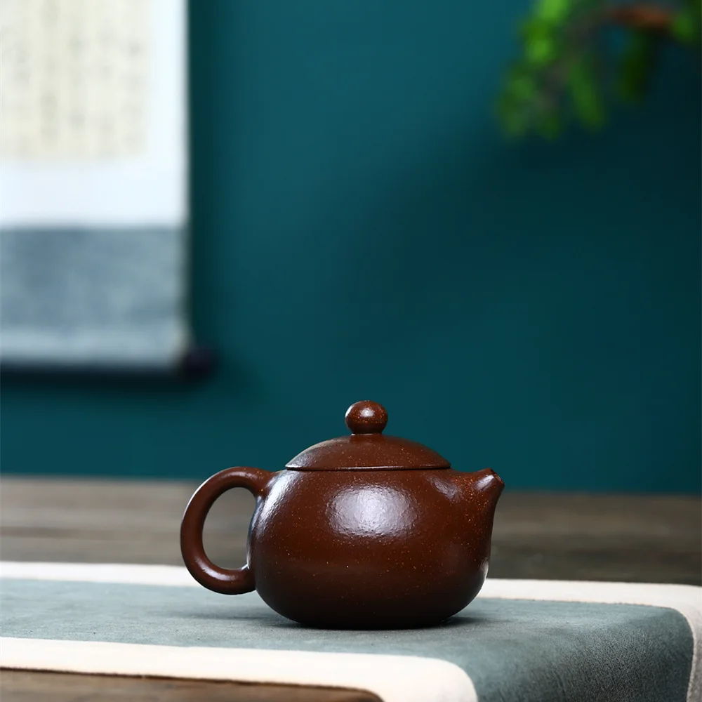 150cc Yixing Purple Clay Teapot Famous Handmade  Xishi Tea Pot Chinese Authentic Zisha Tea Set Kettle Customized Gifts