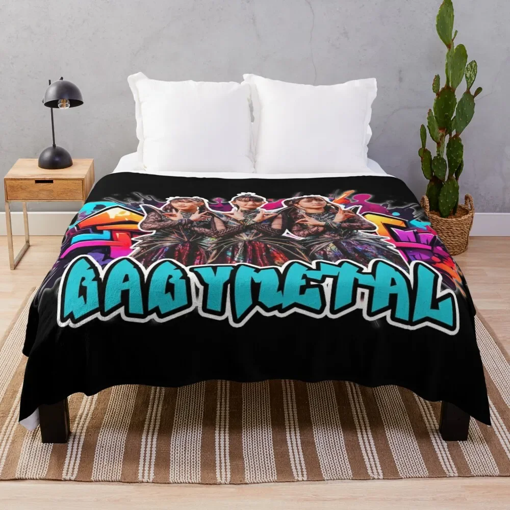 

BABYMETAL, Graffiti Logo, Unique Fan Art Throw Blanket Air Conditioner Soft Blanket for Office Home