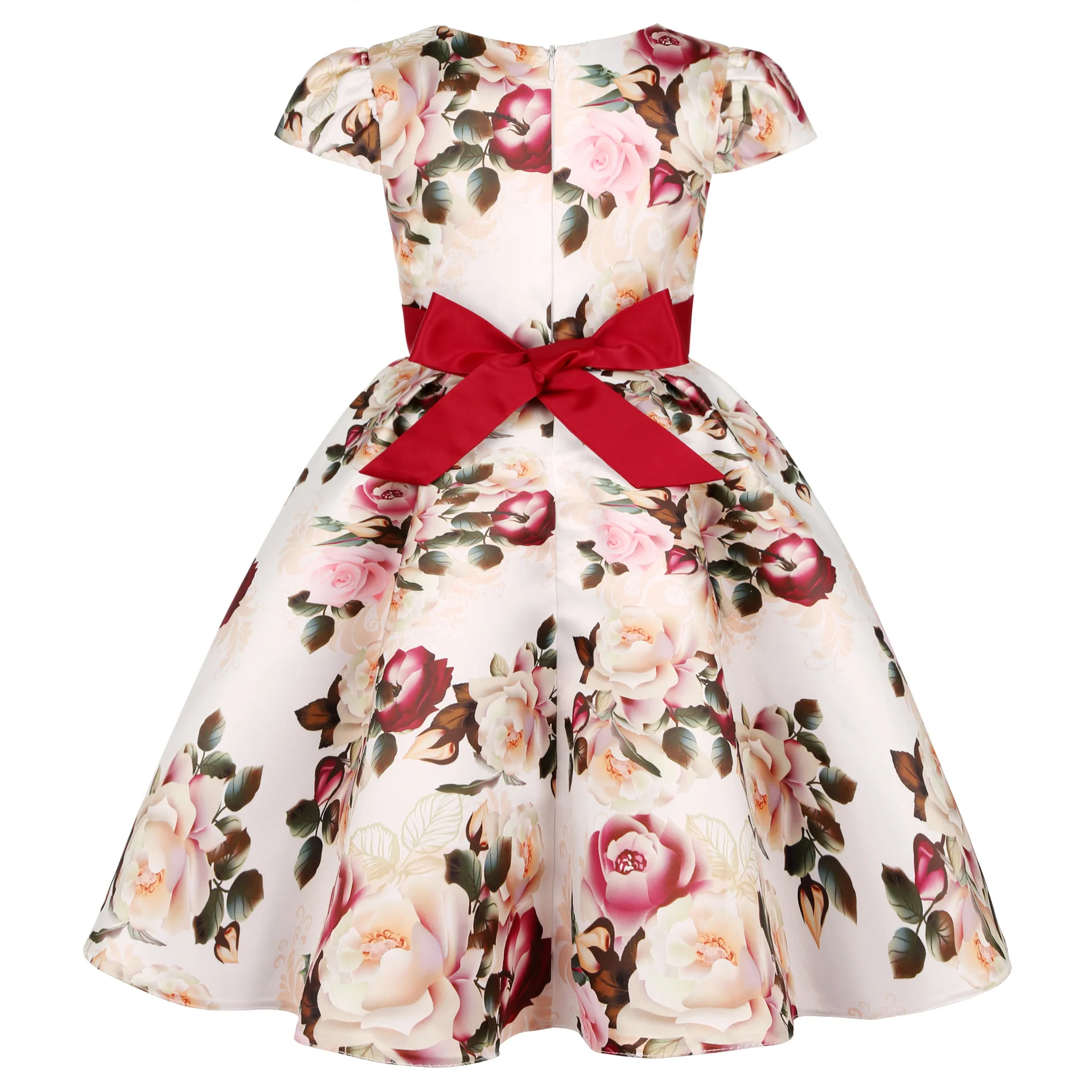 New Girls Kids Flower Elegant Causal Princess Party Dresses Children Clothing Christmas Birthday Wedding Party Baby Girl Dress