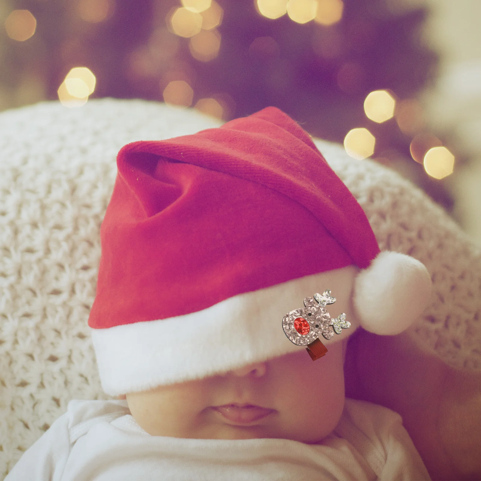 

4 шт., детские аксессуары, рождественские блестящие заколки для волос, заколки для рождественской вечеринки для девочек, праздничный подарочный набор, праздничные инструменты для укладки волос