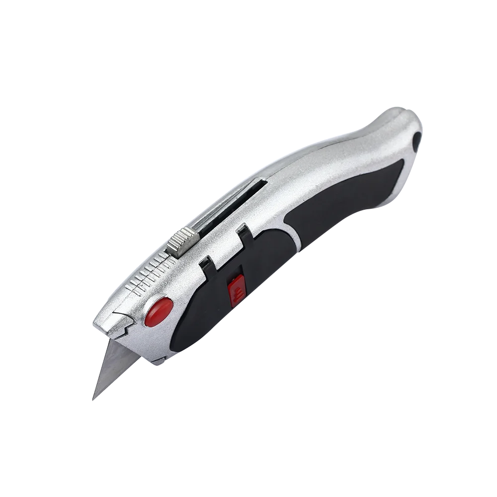 

Fixed Blade Heavy-duty Utility Knife Trimming Knives Metal Alloy Handle Retractable Safety Box Paper Cutter DIY Portable Knifes