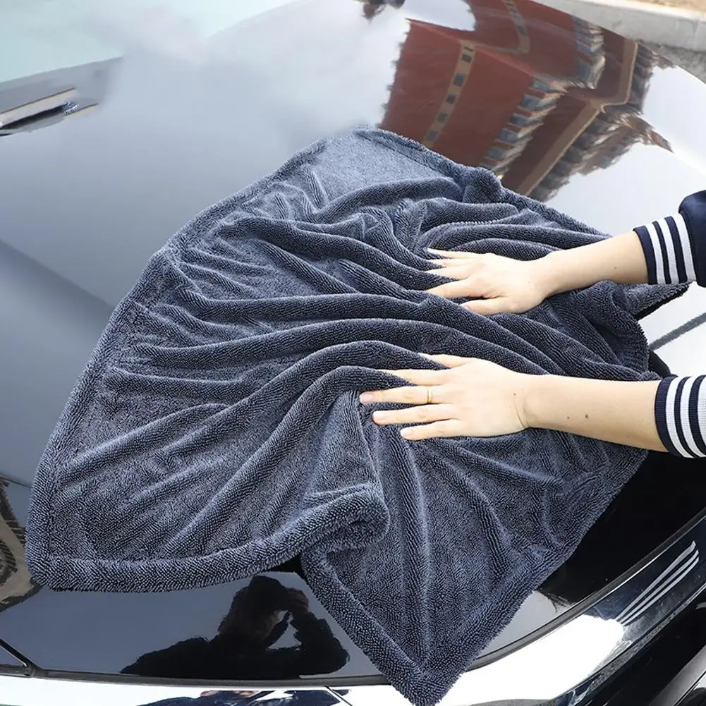 1 stücke Auto Waschen Handtuch Doppelseitige Handtuch Auto Detaillierung Twisted Braid Tuch Super Saugfähigen Lappen für Auto Hause Waschen accessori L1K5