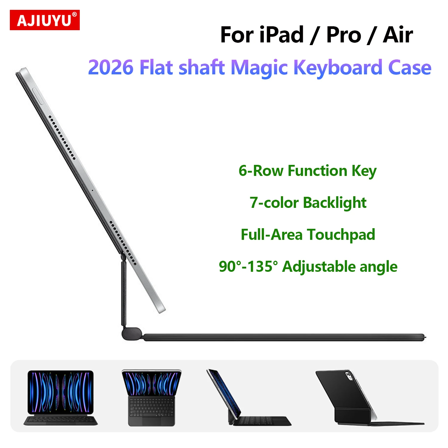 Magic Keyboard For iPad Pro 13 12.9 11 M5 M4 Air 11 13 inch Case