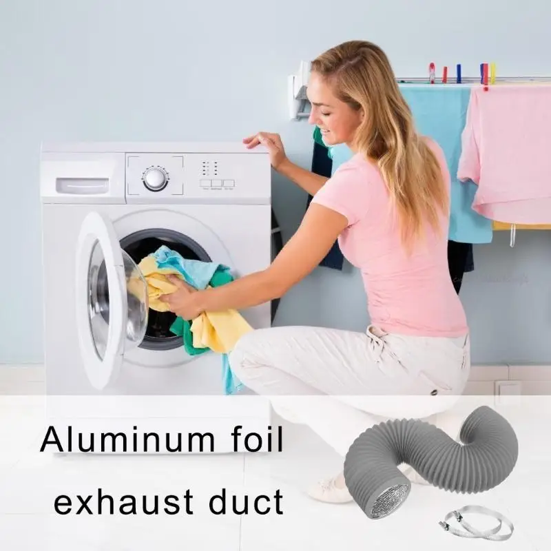 27rb Selang ventilasi pengering aluminium fleksibel untuk ventilasi pendingin pemanas HVAC