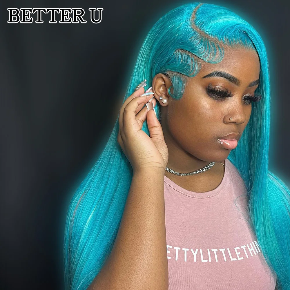 مستقيم الضوء الأزرق 13x4 13x6 الدانتيل الجبهة باروكة من شعر طبيعي للنساء قبل نتف البرازيلي شقراء الملونة الدانتيل الباروكات الأمامية 250% #4