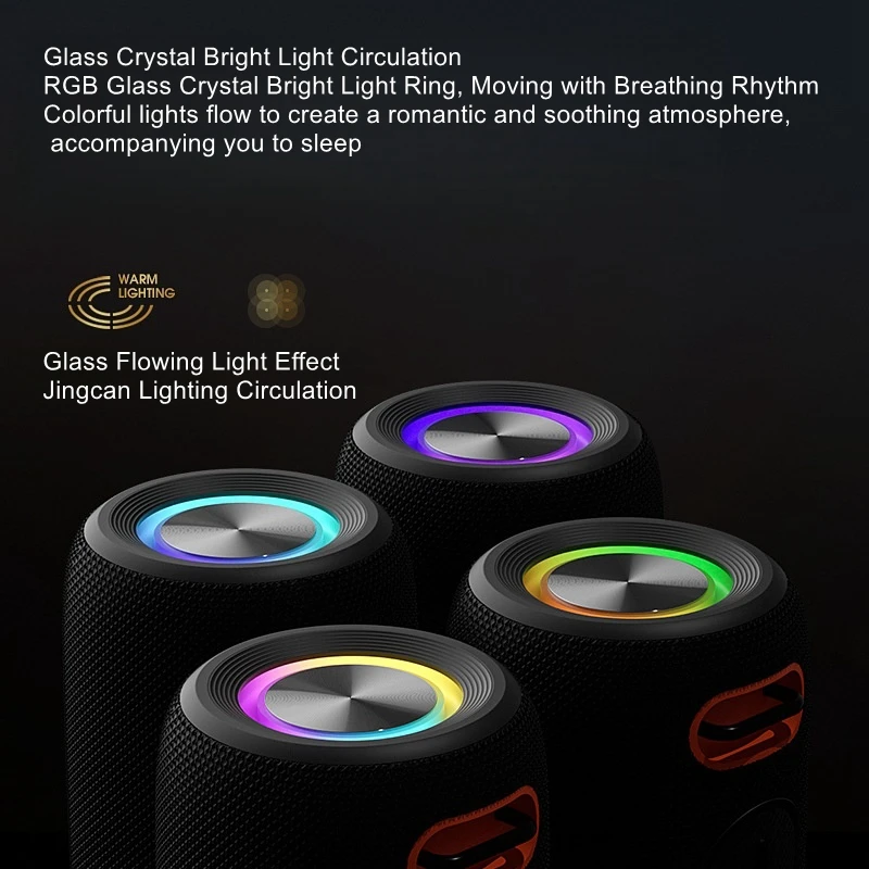 Bluetooth speaker outdoor portable 30W high volume and high sound quality speaker IPX6 waterproof rhythmic color light
