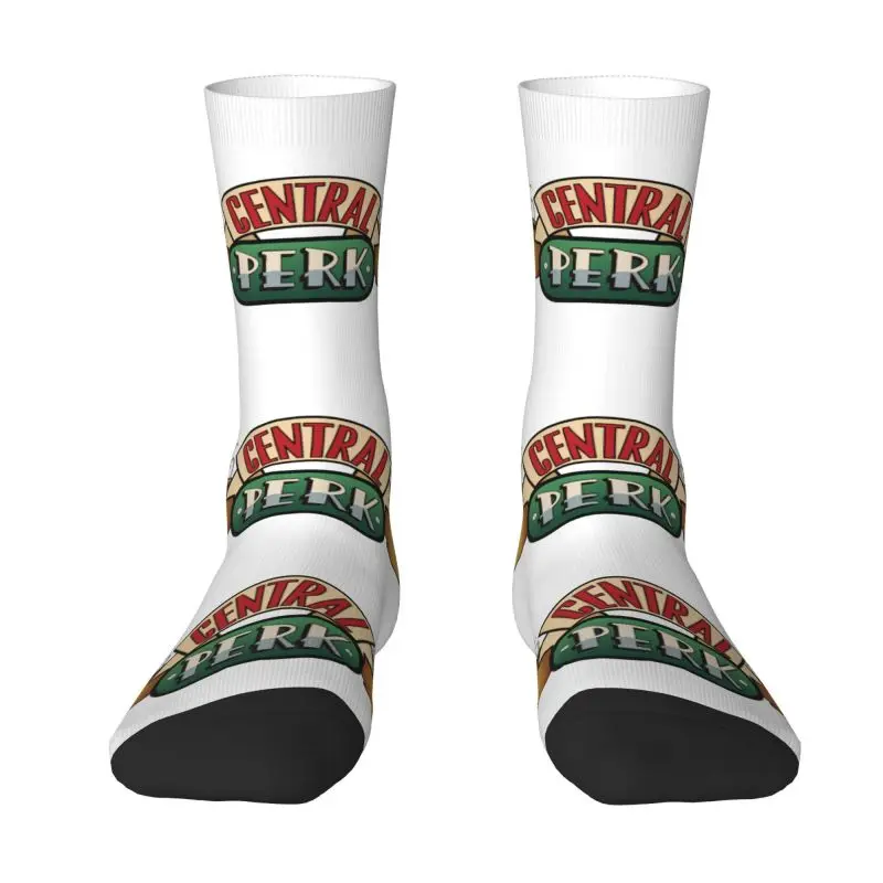 Central Perk Friends Mens Crew Socks Unisex Cute TV Show Spring Summer Autumn Winter Dress Socks