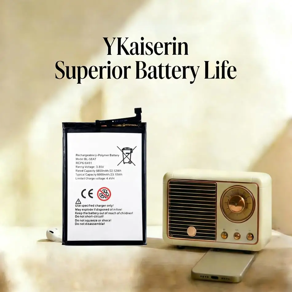 

Аккумулятор BL-58AT для мобильного телефона Tecno Lb8a, 6000 мАч, безопасный