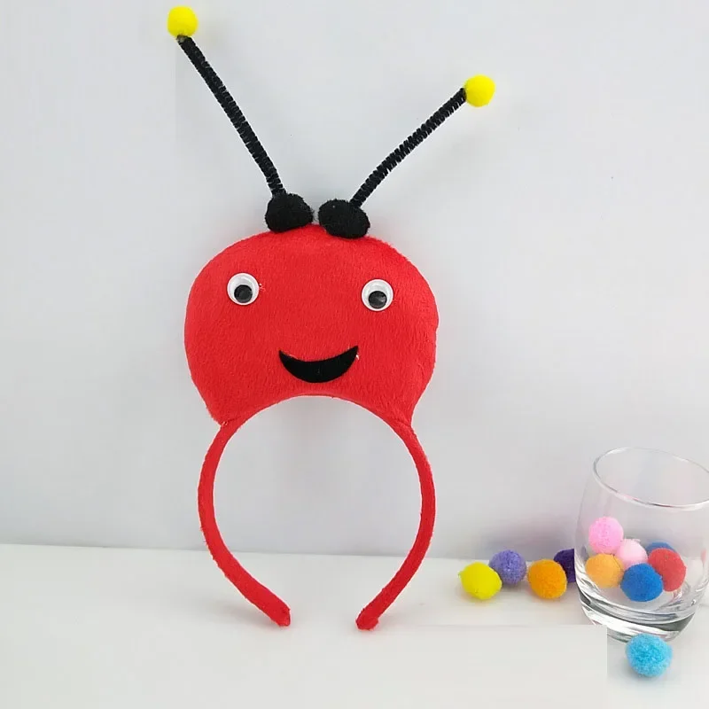 Volwassenen Kinderen Pluche Kinderen Jongen Bijenoren Hoofdband Dierenhaarband Cadeau Verjaardagsfeestje Cosplay Kostuum Halloween Kerstmis