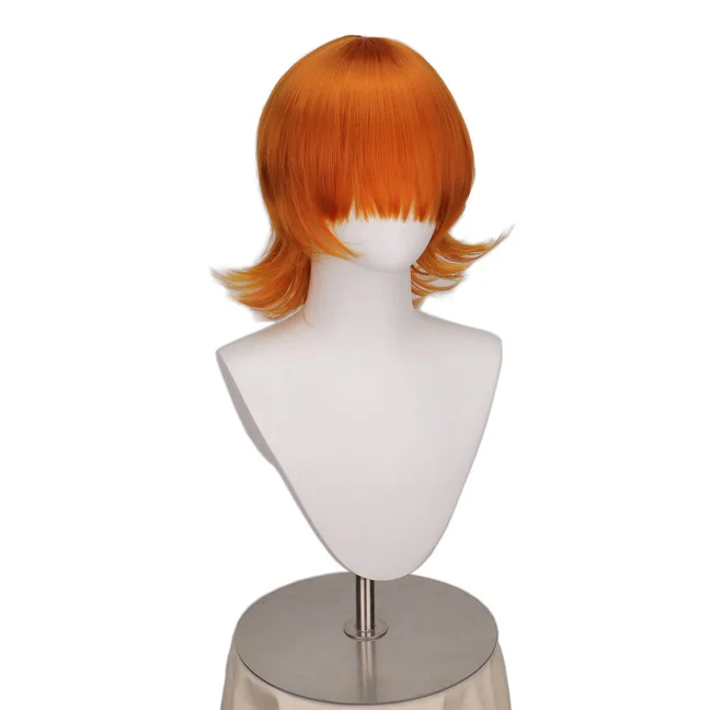 High Quality Anime Chucky Orange Short Cosplay Wig Bride of Chucky Heat Resistant Cosplay Costume Wigs