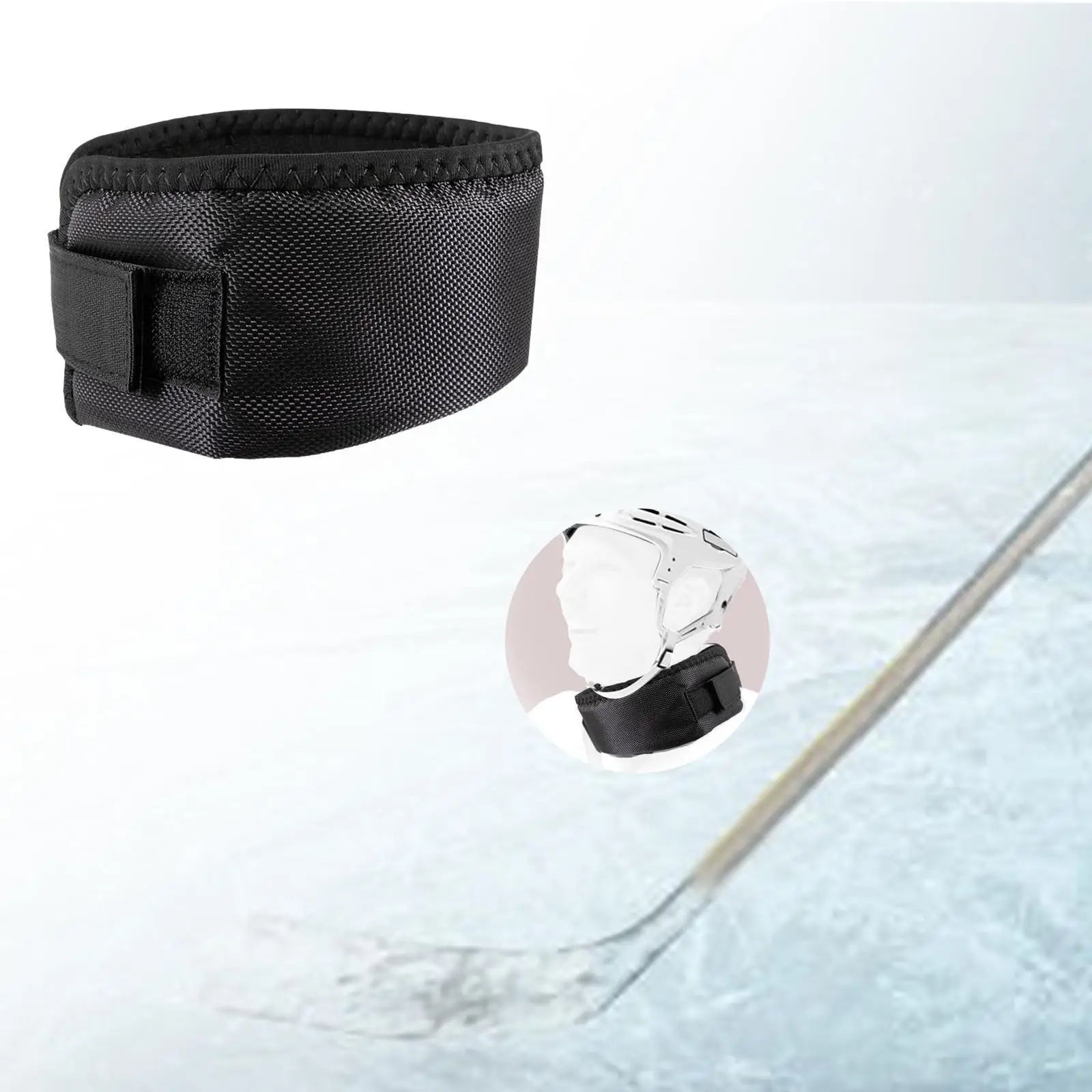 Protector de cuello de Hockey Protector resistente a cortes portero Protector de garganta transpirable Protector de cuello de Hockey sobre hielo Protector de garganta Hockey