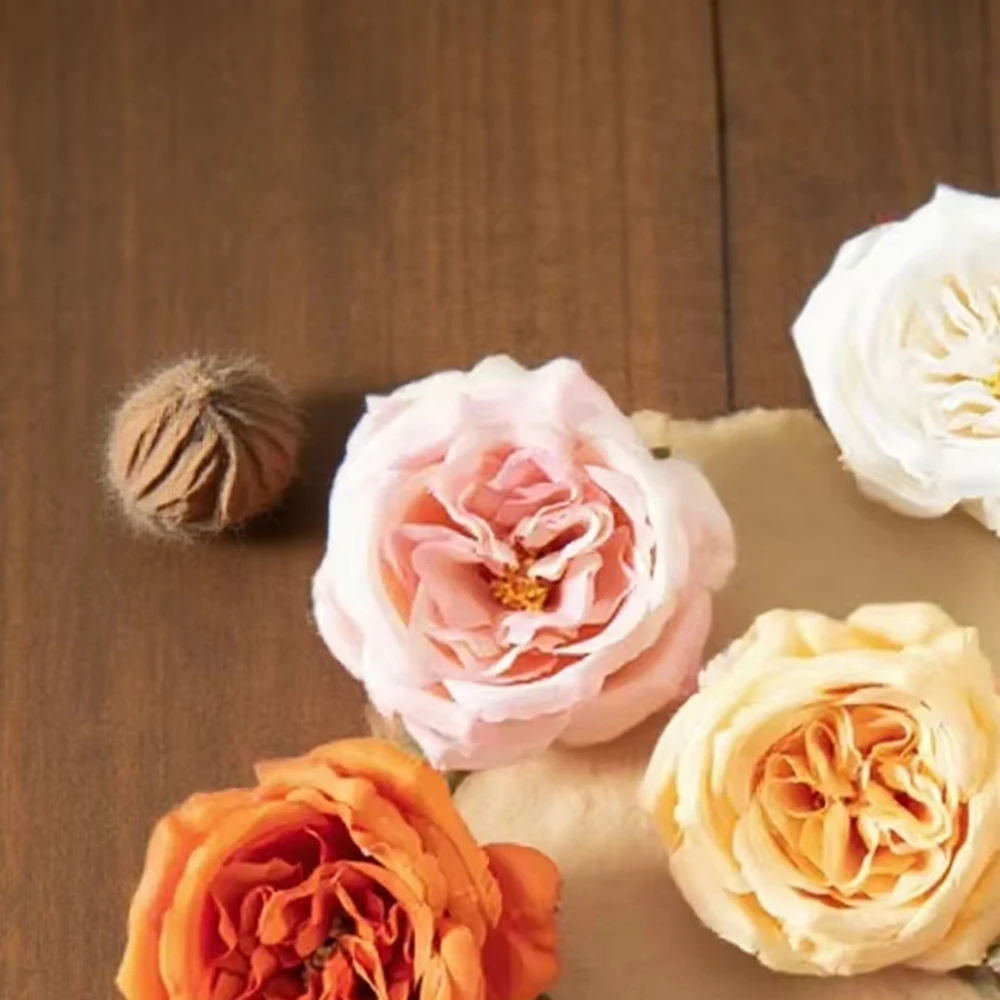 

50/100pcs Artificial Flowers Silk Peony Home Room Vase Table Wedding Decoration Outdoor Garden Wreaths Flower Wall Scrapbooking