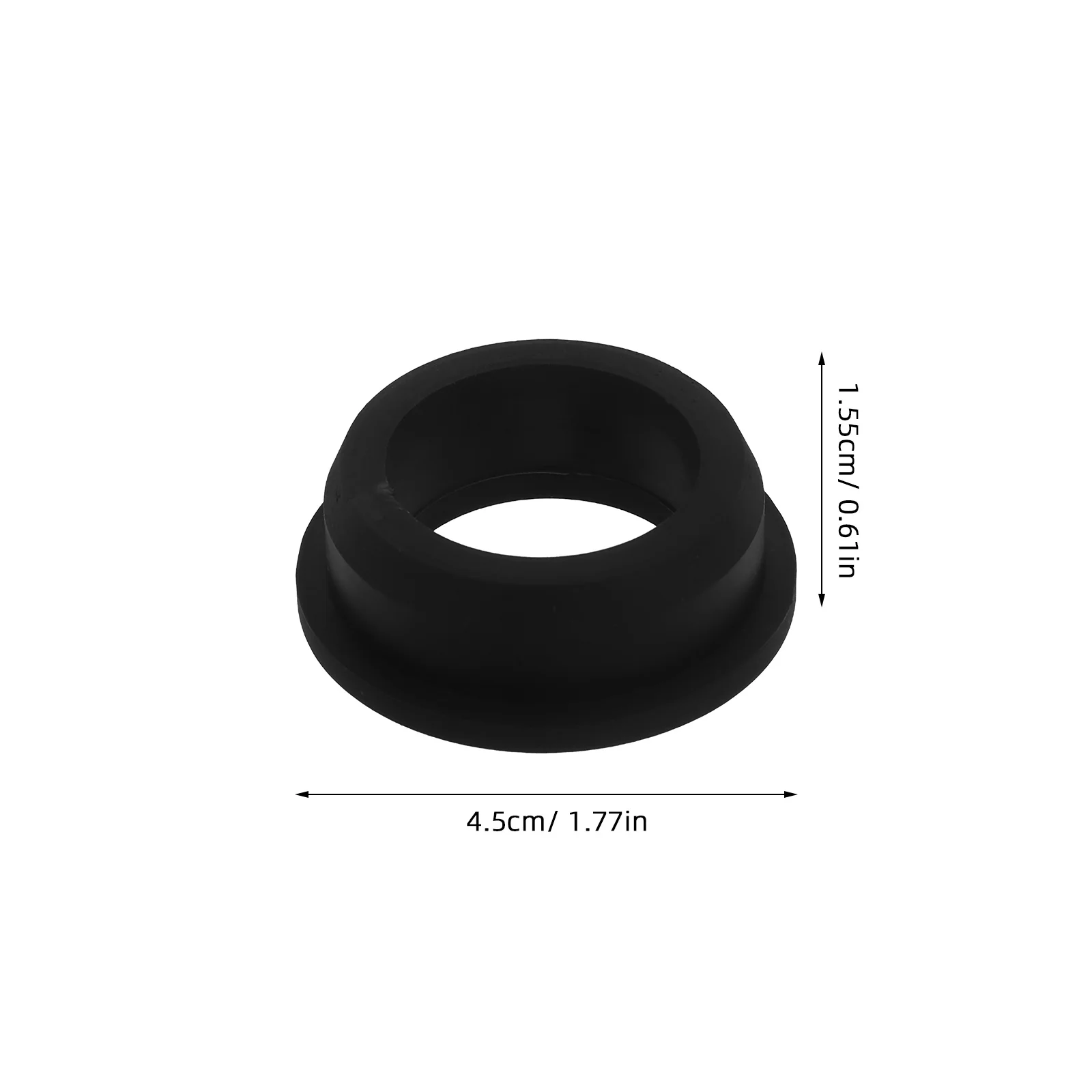 6 قطعة الحلقات سيليكون أسود مقاومة درجات الحرارة العالية مرنة الأسلاك ثقب حماة إدارة الكبلات منظم الأسلاك كابل