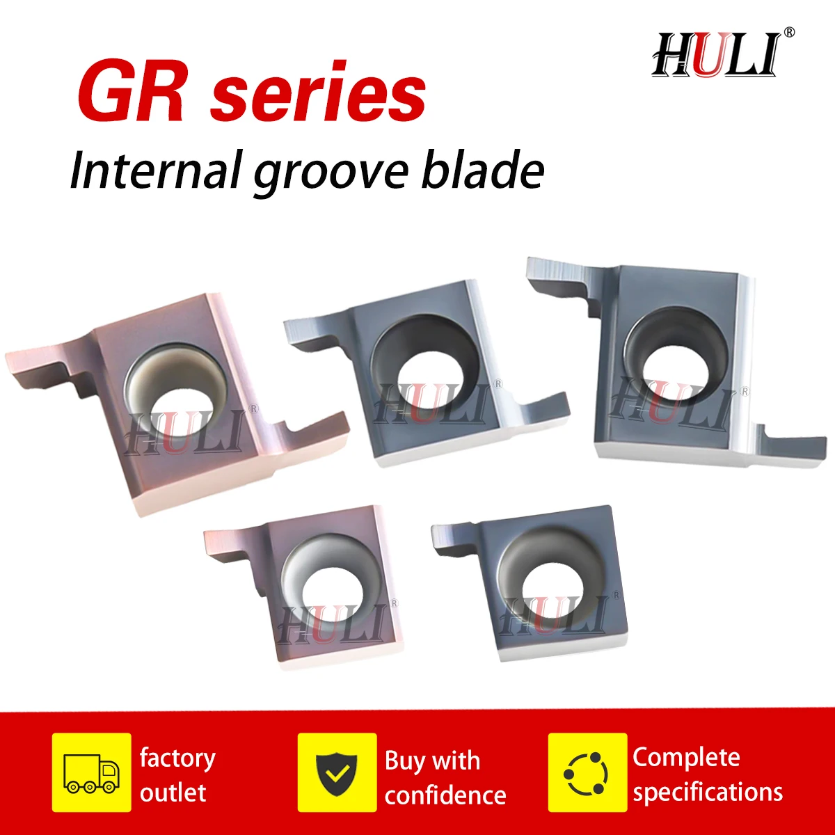 

6GR /7GR/8GR Grooving insert CNC lathe tools 9GR1.0/2.0/3.0 Inner Hole Slotting Blade Processing Stainless Steel And Steel Parts