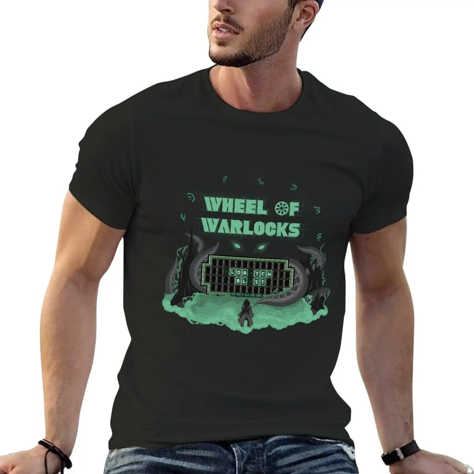 Warlock: Wheel of Warlocks T-Shirt graphic t shirt vintage anime t shirts Men's t-shirt