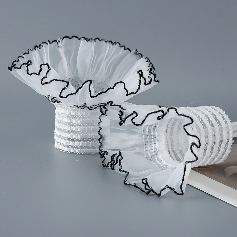 الدانتيل الزخرفية شير متوهج كاذبة الأكمام سترة البلوزات قميص فستان اكسسوارات مطاطا كشكش انفصال المعصم الأصفاد