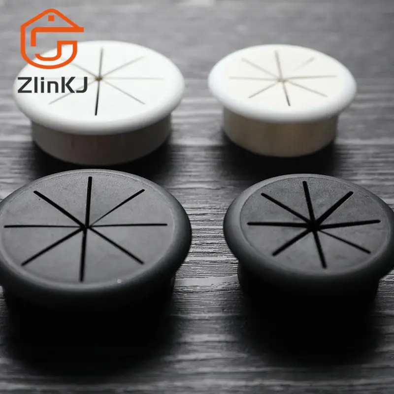 1 pz flessibile Silicone foro per cavo copertura scrivania passacavo passacavi in gomma 50MM/60MM