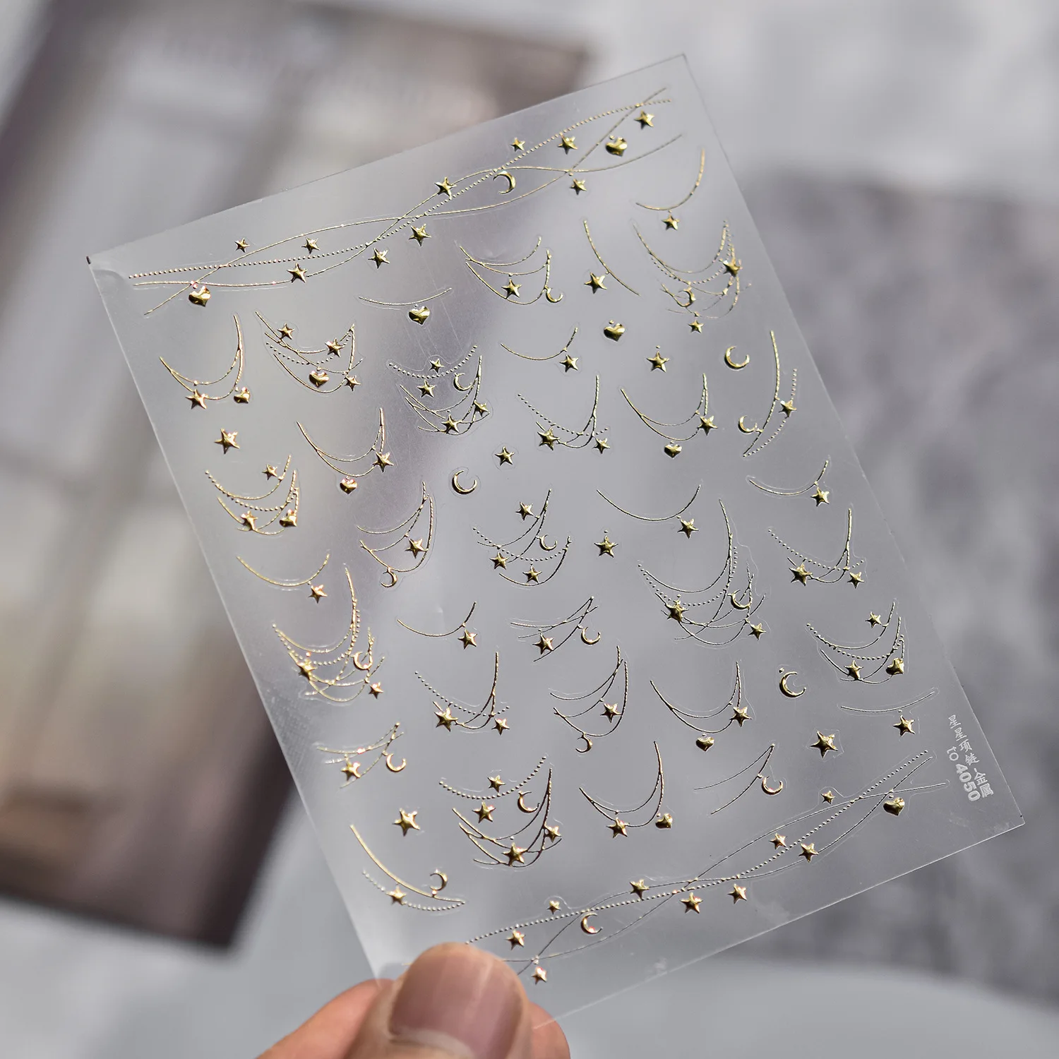 1 قطعة 5D البرنز ستار القمر الحب القلب قلادة مسمار ملصقات الفاخرة قوس خط سلسلة مسمار الشارات DIY بها بنفسك لاصق الخماسي مسمار المنزلق