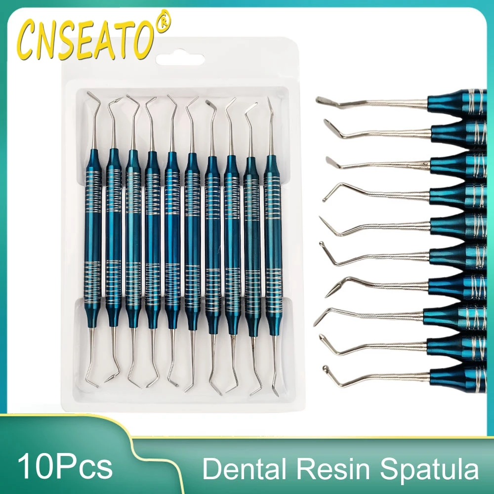 

10Pcs Dental Composite Resin Spatula Composite Fillings Restoration Spatula kit Autoclavable Dentistry Accessories Dentist Tools