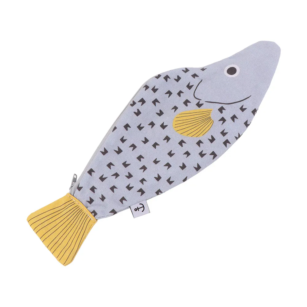 

Versatile Creative Fish Pencil Bag Funny Simulated Stationery Storage Bag Cute Grouper Shape School Supplies Pouch Student
