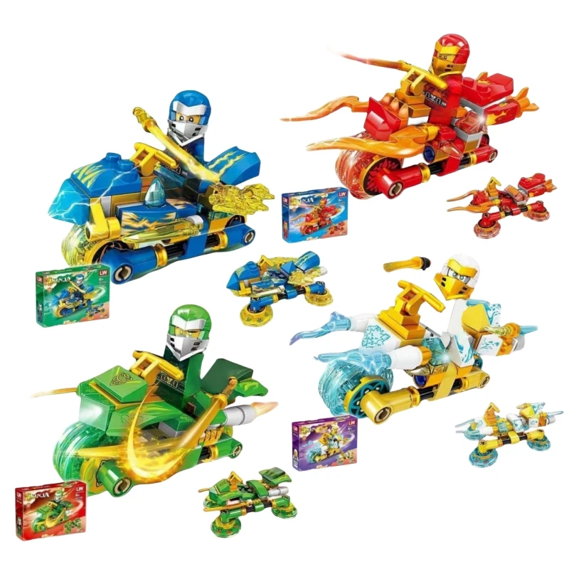 New Ninja Lloyd Hydro Legacy Motorcycle Motor Cycles Kai Season Building Blocks Classic Model Sets Bricks Kits Toys Kids Gifts