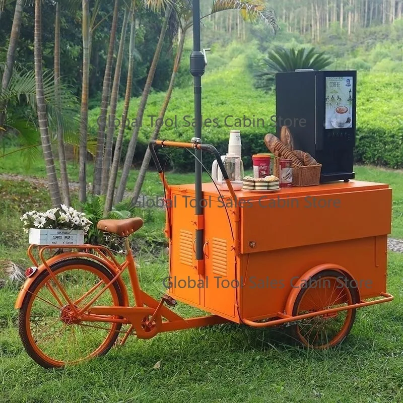 

Hot Selling Stainless Steel Food Machinery Cart Easy to Operate for Supermarket Promotions Outdoor Mobile Store Decorations