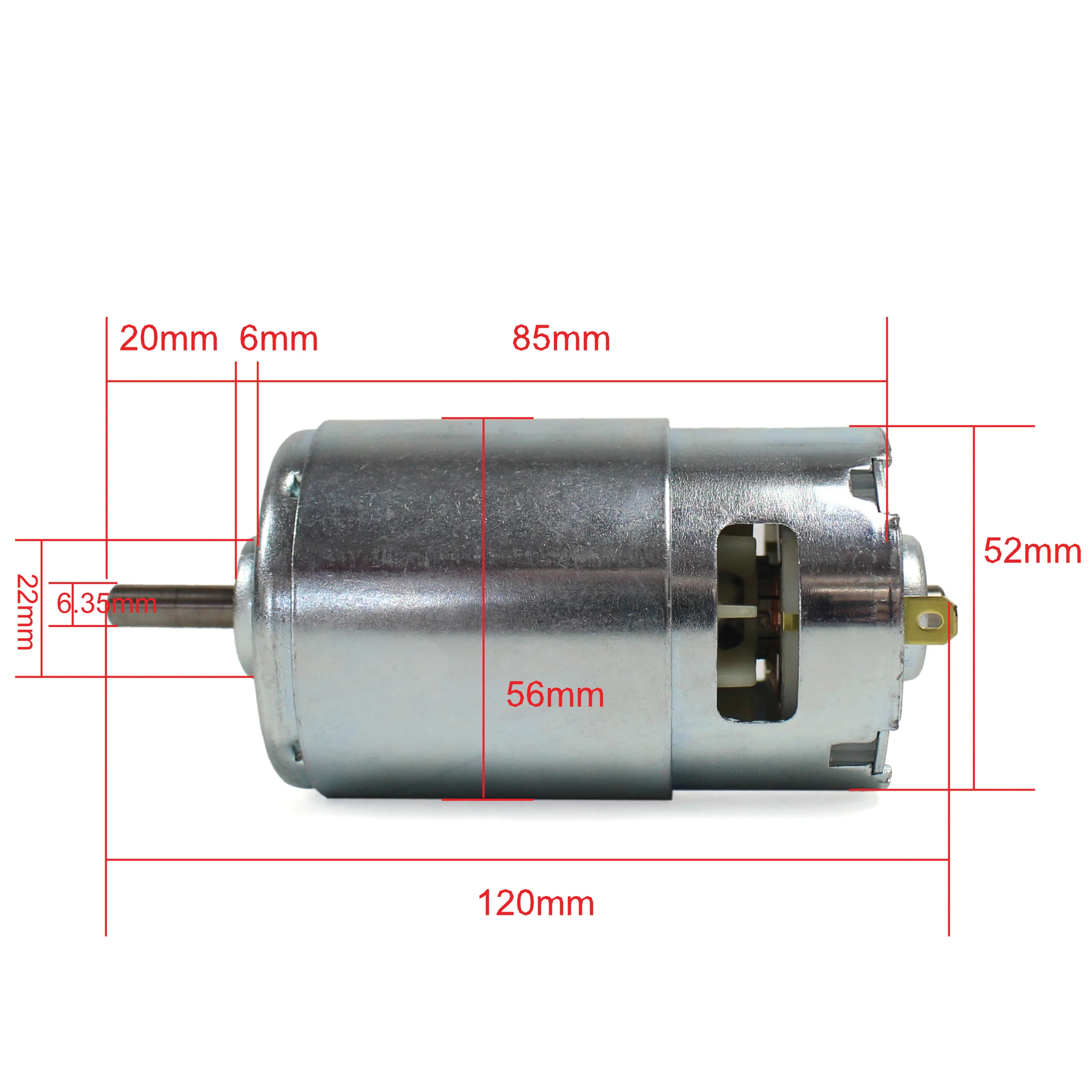 RATTM DC Motor CNC 997 Spindle Motor 400W 12-48VDC, 0.99N.m, 5000-20000RMP, Double Ball Bearing, Diameter 52mm Spindle Motor