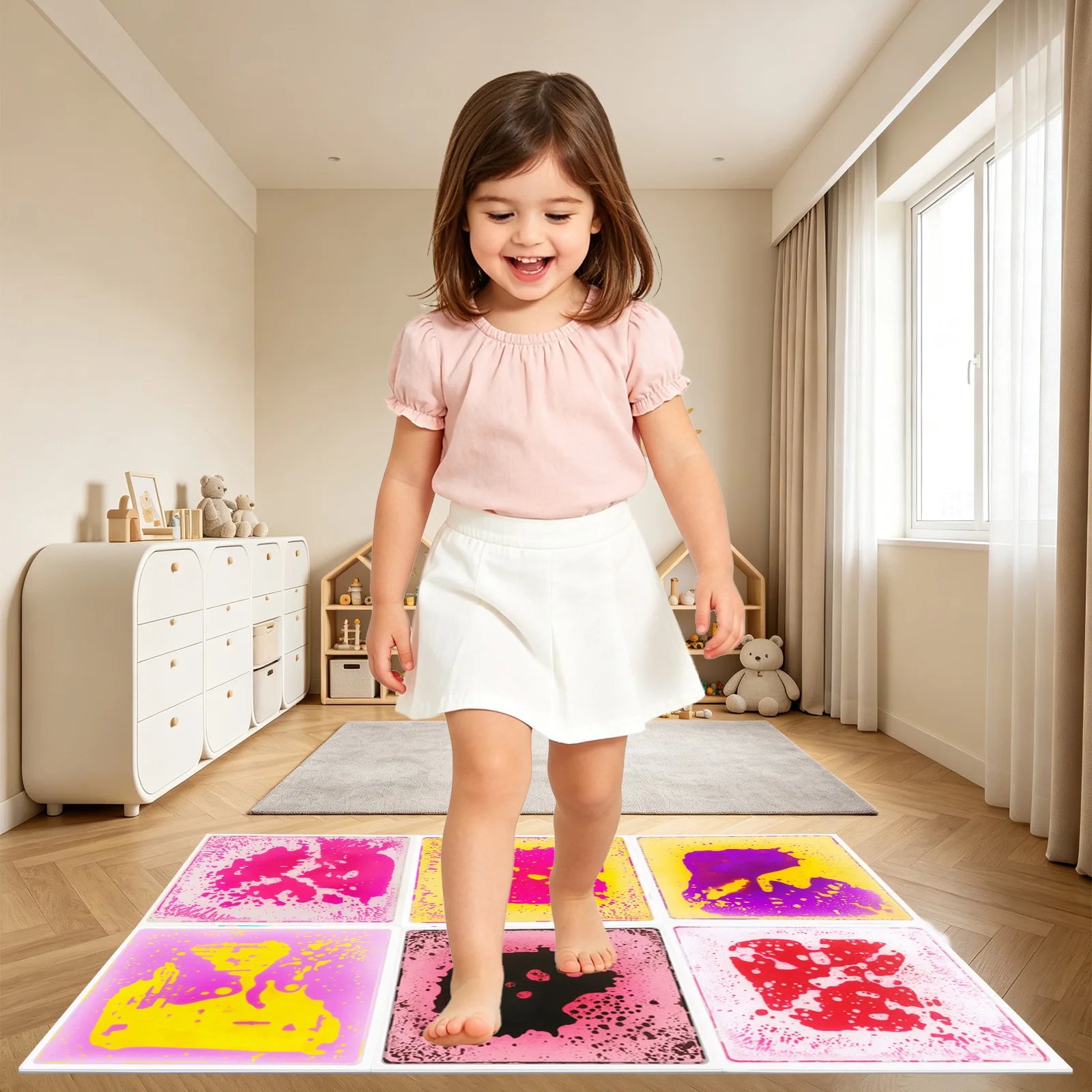 Visual Sensory Toys Sensory Walking Pads Kids Interesting Visual Walking Pads For Children Sensory Perception Game