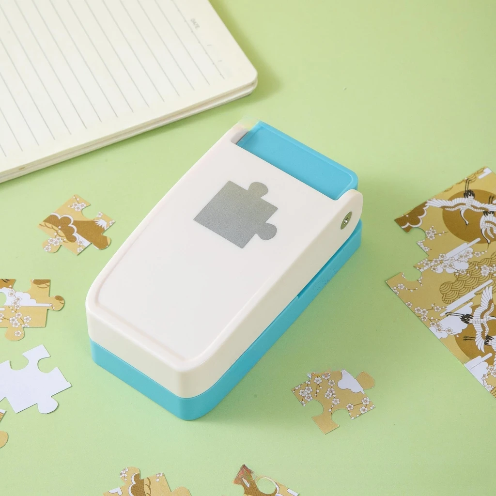 Jigsaws Paper Hole Maker Strumento punzonatura per scrapbooking e goffratura carte Strumento essenziale per amanti artigianato (1 pezzo)