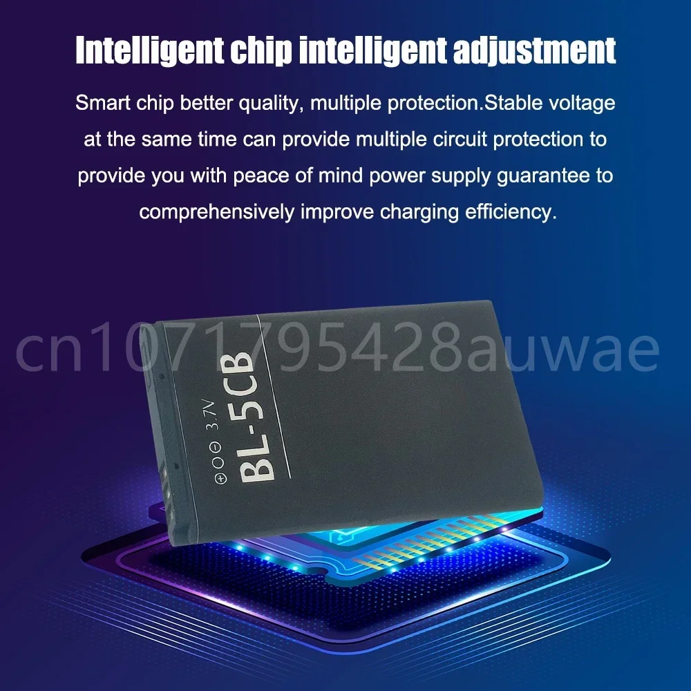BL-5CB BL5CB 800mAh استبدال البطارية لنوكيا 1616 1800 C1-02 1280 E60 3600 3660 6620 6108 3108 2135 6086 6108 6230