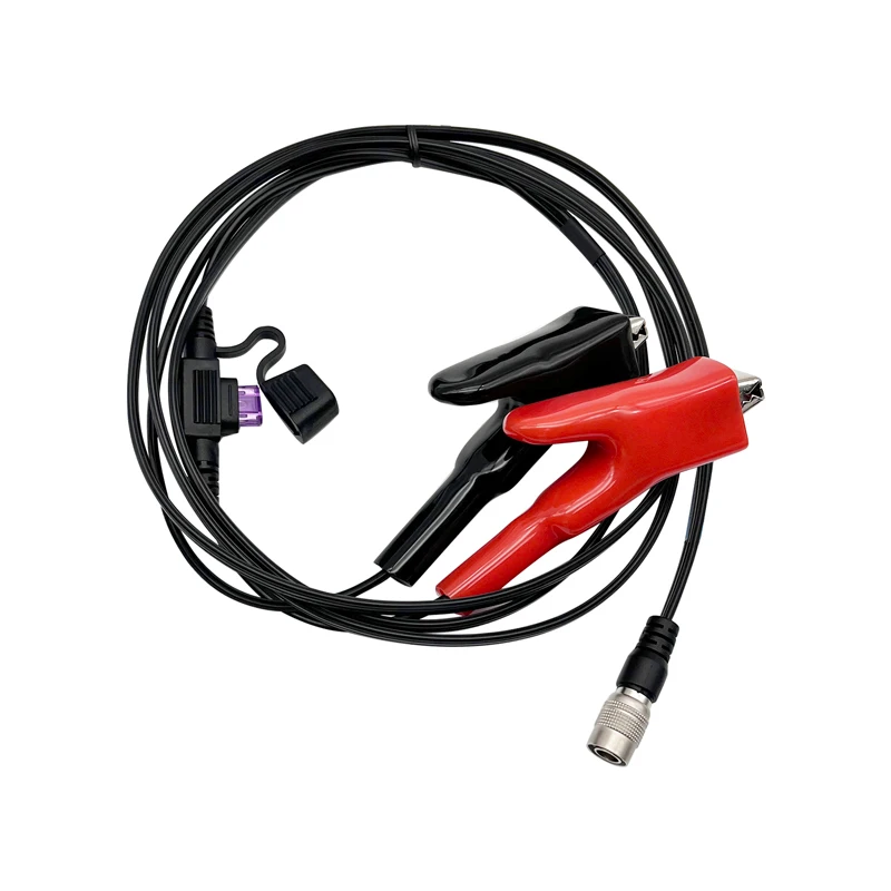 

4 Pins Power Cable For trimble Robotic Total Station 12V 15A 4Pin With Weather Resistant Fuse Holder