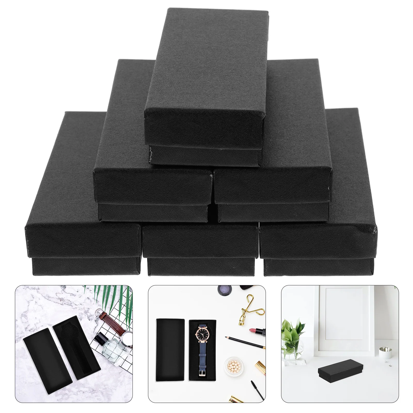 

6Pcs Watch Box Organizer Luxury Storage Case Portable Display Jewelry Storage Multi-Functional Watch Packaging Present Case