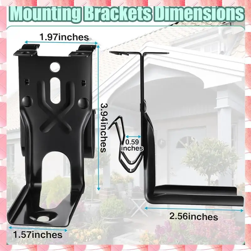 JAJA 2-teilige Garagentor-Sensorenhalterung, Sensor-Kit-Halterungen, für Liftmaster/Chamberlain/Craftsman Garagentorsensor