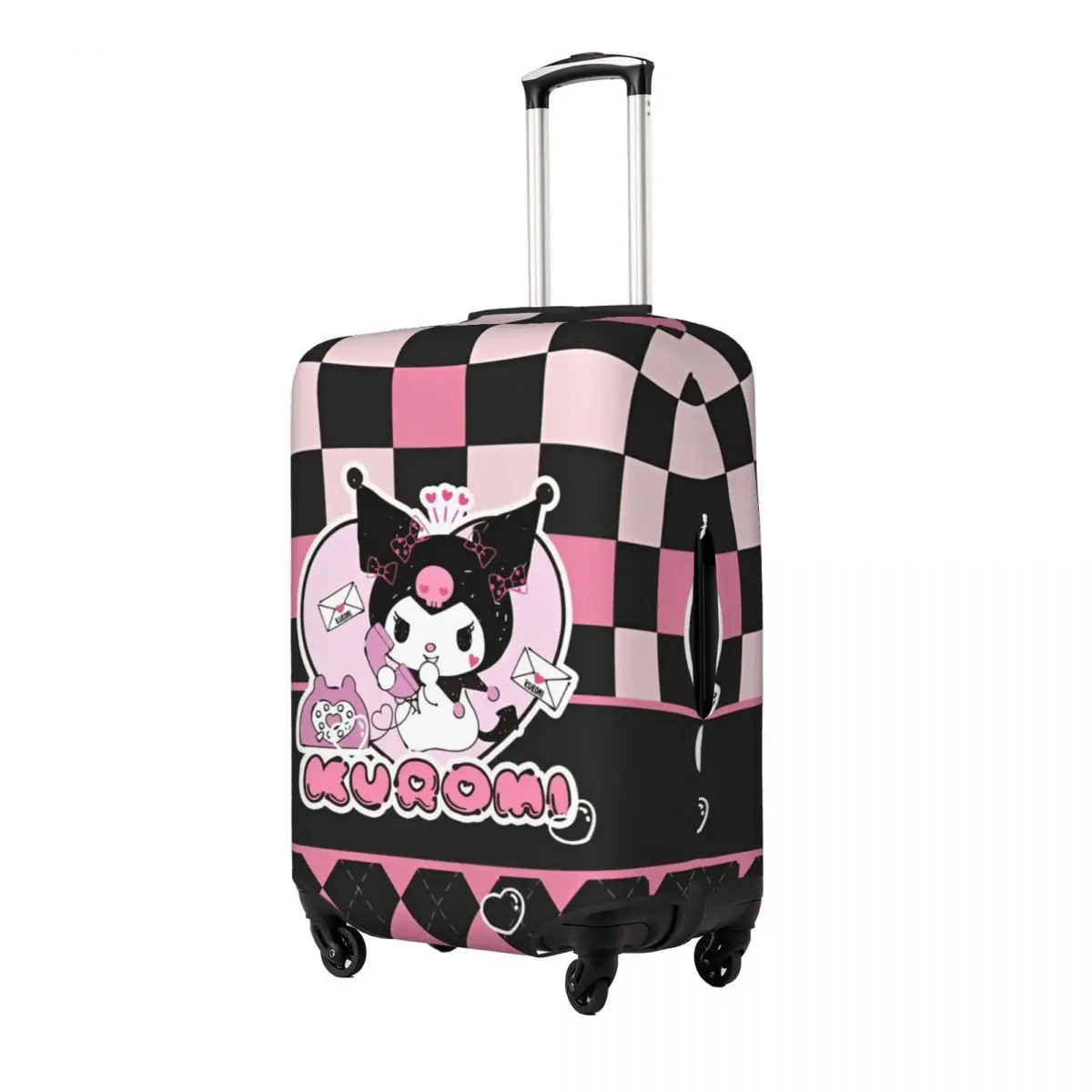 Kuromi Cartoon Cute Travel Luggage Cover Suitcase Protector Fits 18-32 Inch Luggage