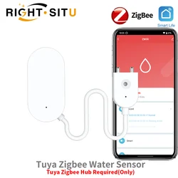 Tuya Zigbee Leak Sensor Water Leakage Detector Leakage Sensor Water Sensor Prevent Water Leakage For Smart Home SmartLife