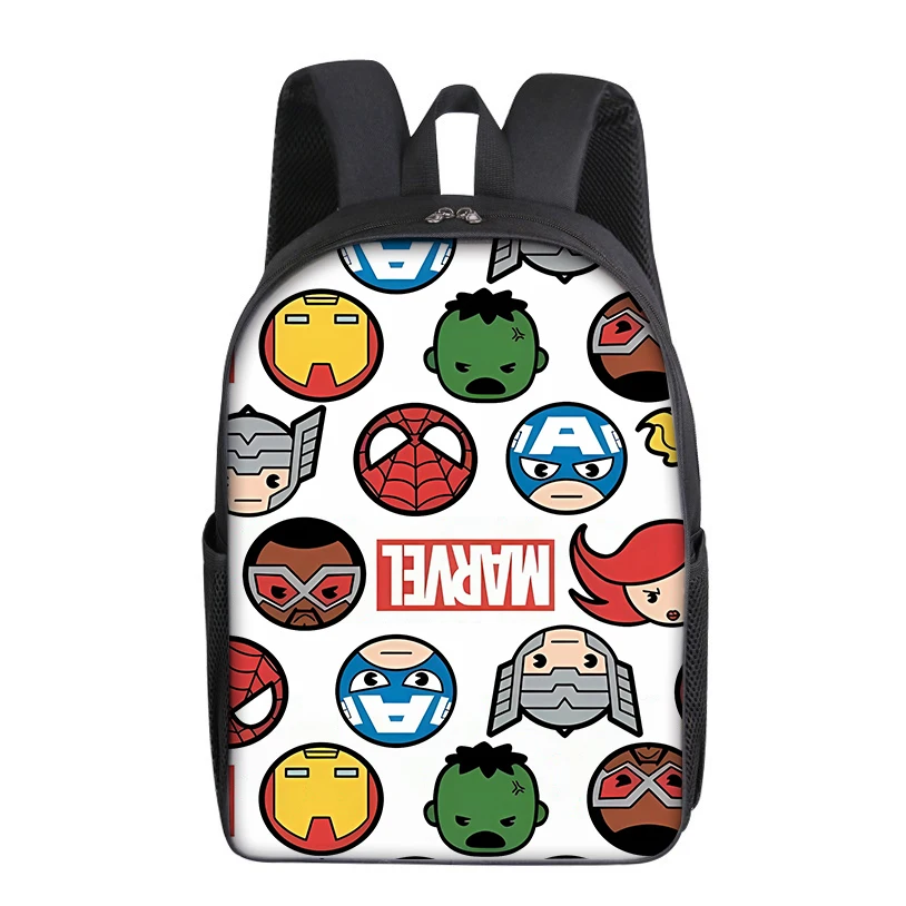 Marvel Heroes Backpack Spiderman Thanos Kids Teenage Anime Movie Cartoon Print Student School Bag Supplies Knapsack Vogue Gifts