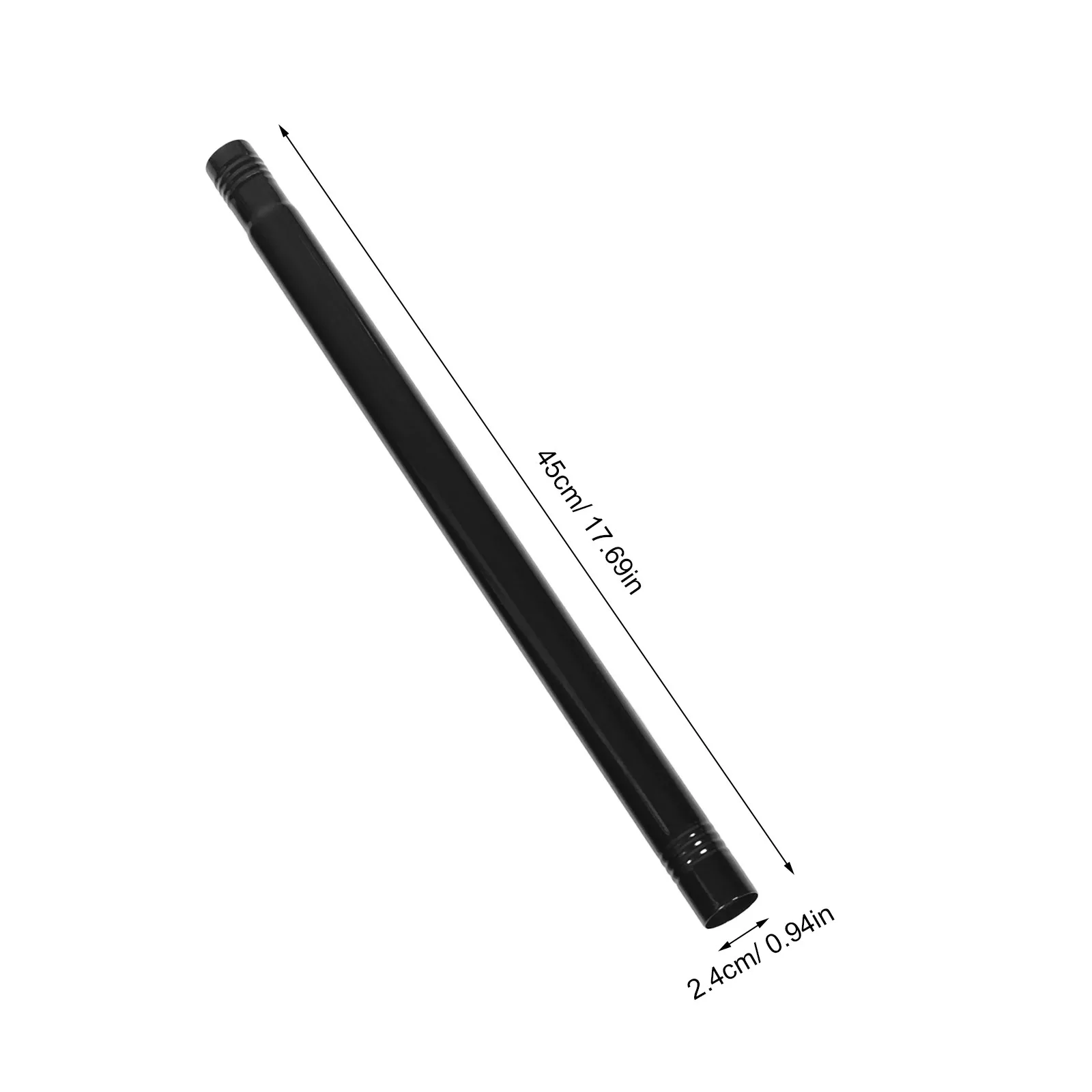 1Set Heavy Duty Stainless Steel Sectional Flagpole Black Finish 4-Section Yard Flag Pole for Garden Porch Boat School